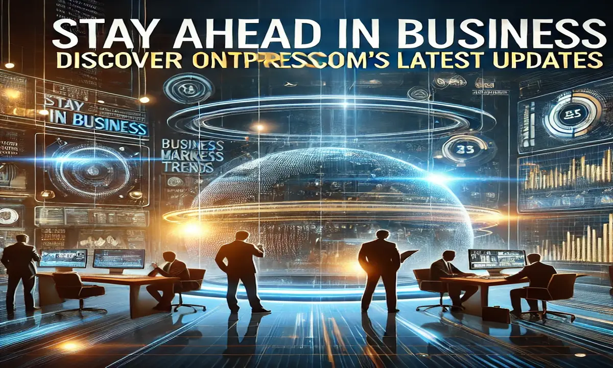 Stay Ahead in Business: Discover ONTPressCom’s Latest Updates