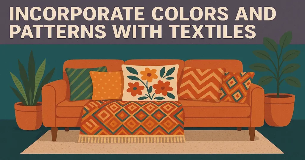 Incorporate Colors and Patterns with Textiles