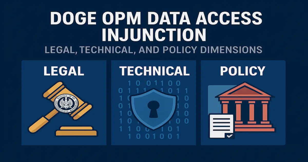 Doge OPM Data Access Injunction – Legal, Technical, and Policy Dimensions