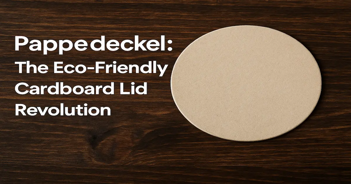 Pappedeckel: A Simple Lid with Big Impact