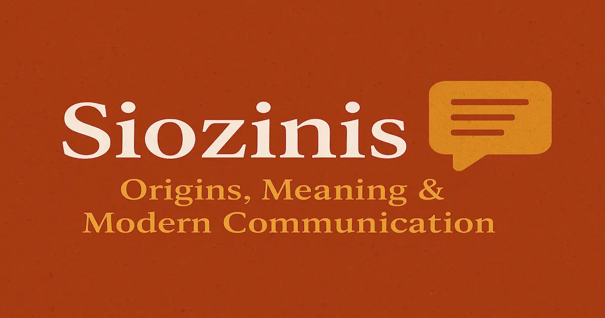 Siozinis: The Art of Layered and Meaningful Communication