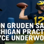 Jon Gruden Witnesses Michigan Practice of Bryce Underwood 2025 jon-gruden-michigan-practice-of-bryce-underwood