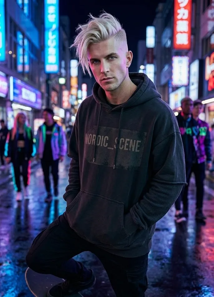 Bleached Top Disconnected Undercut