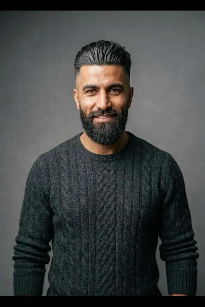 Brushed Back Disconnected Undercut