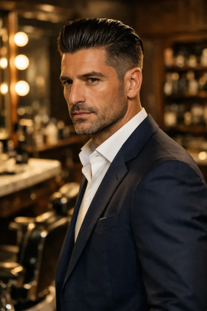 Classic Slick Back Disconnected Undercut