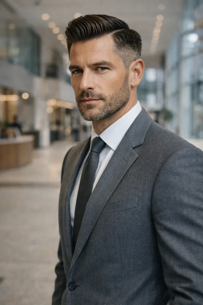 Side Part Disconnected Undercut