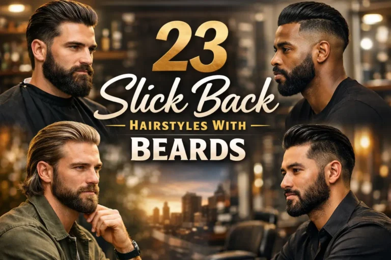 23 Slick Back Hairstyles With Beards