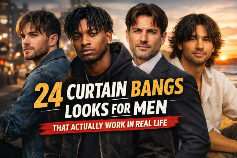 24 Curtain Bangs Looks for Men That Actually Work in Real Life