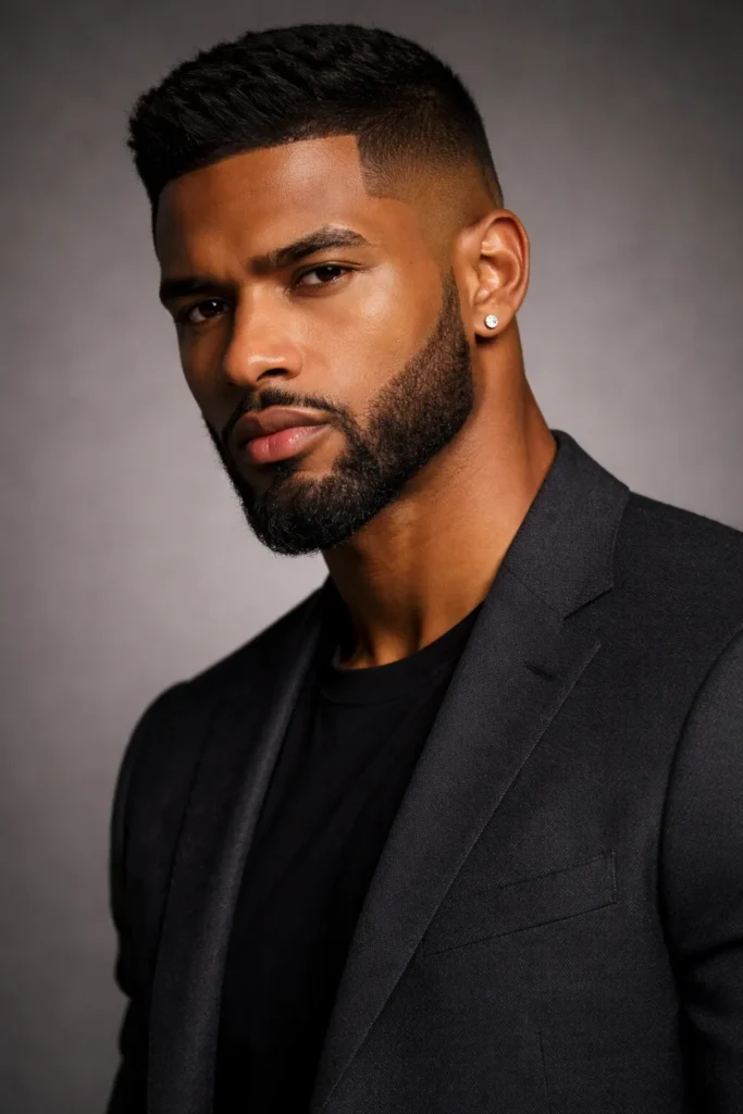 Angular Boxed Beard with Precision Fade