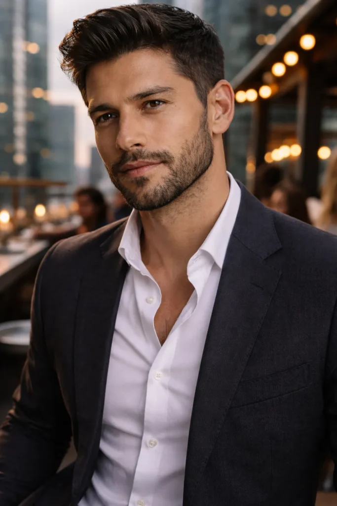 Angular Chin Beard with Sharp Edges