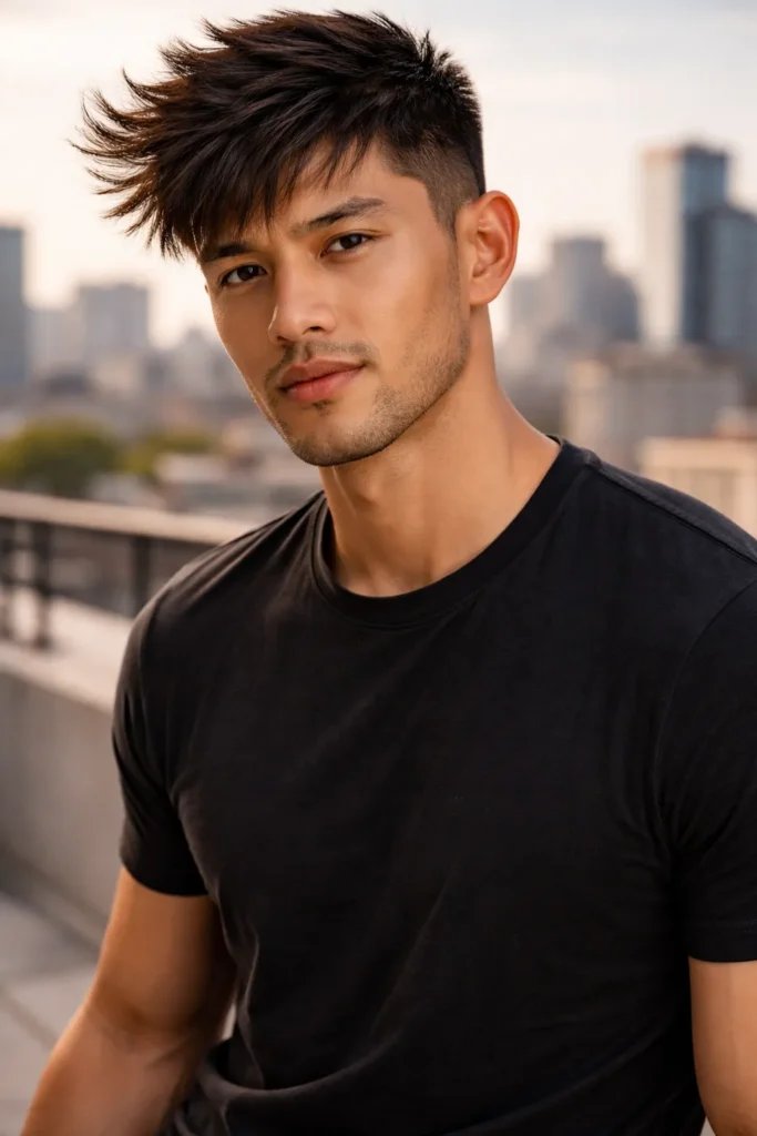 Angular Crop with Floating Texture