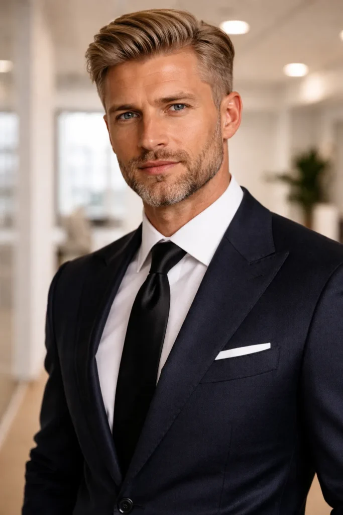 Blonde Beard with Classic Short Trim