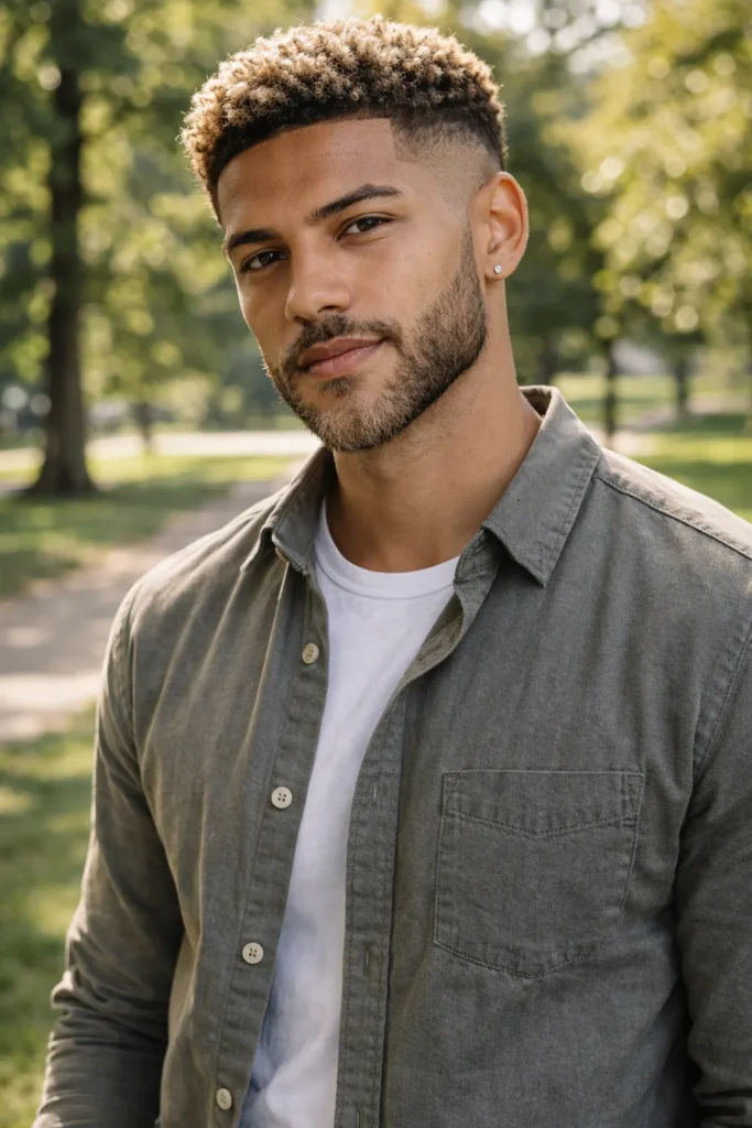 Blonde Beard with Mustache Blend