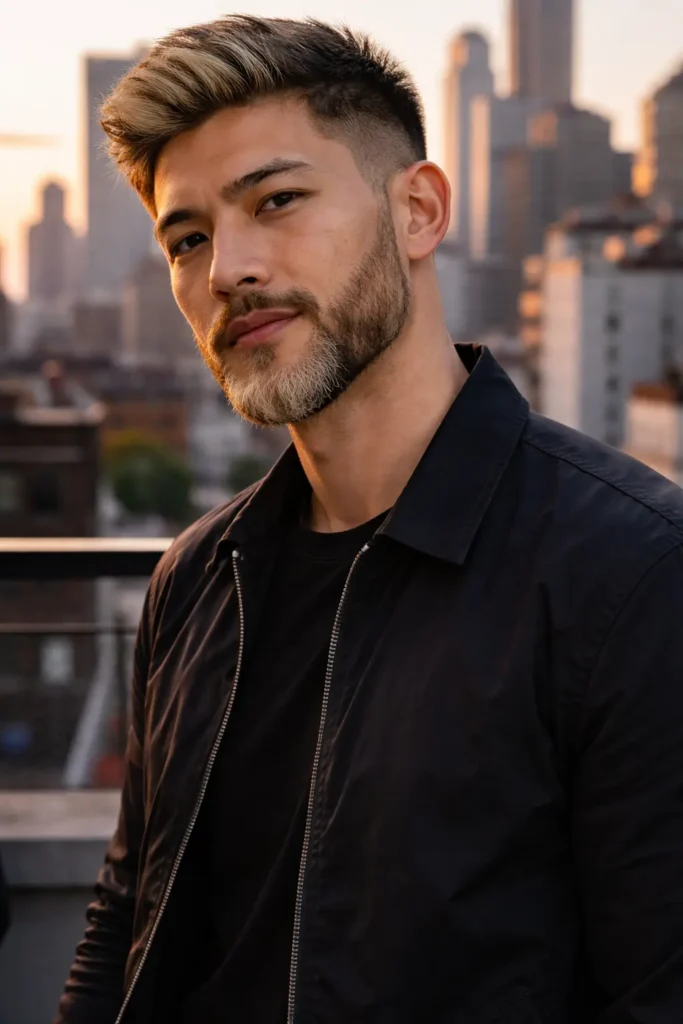 Blonde Beard with Tapered Sides