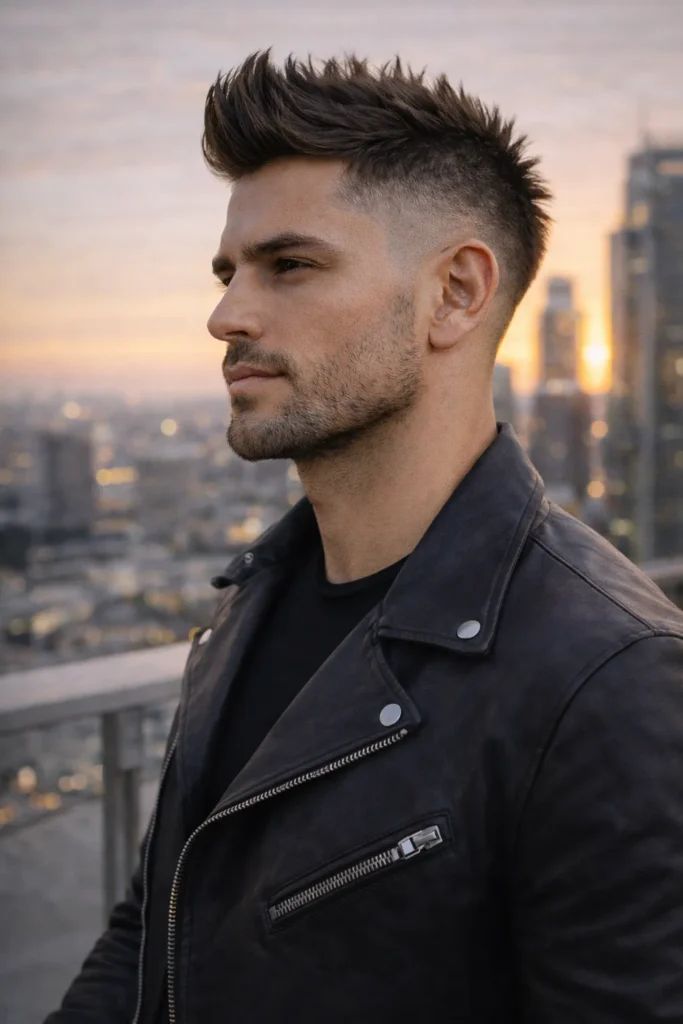 Burst Fade Faux Hawk