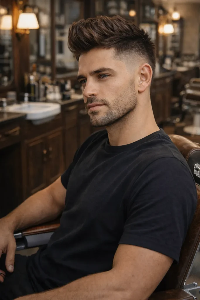 Burst Fade Pompadour