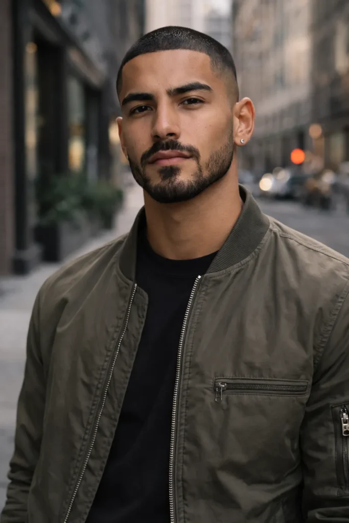 Buzz Cut with Balbo Beard