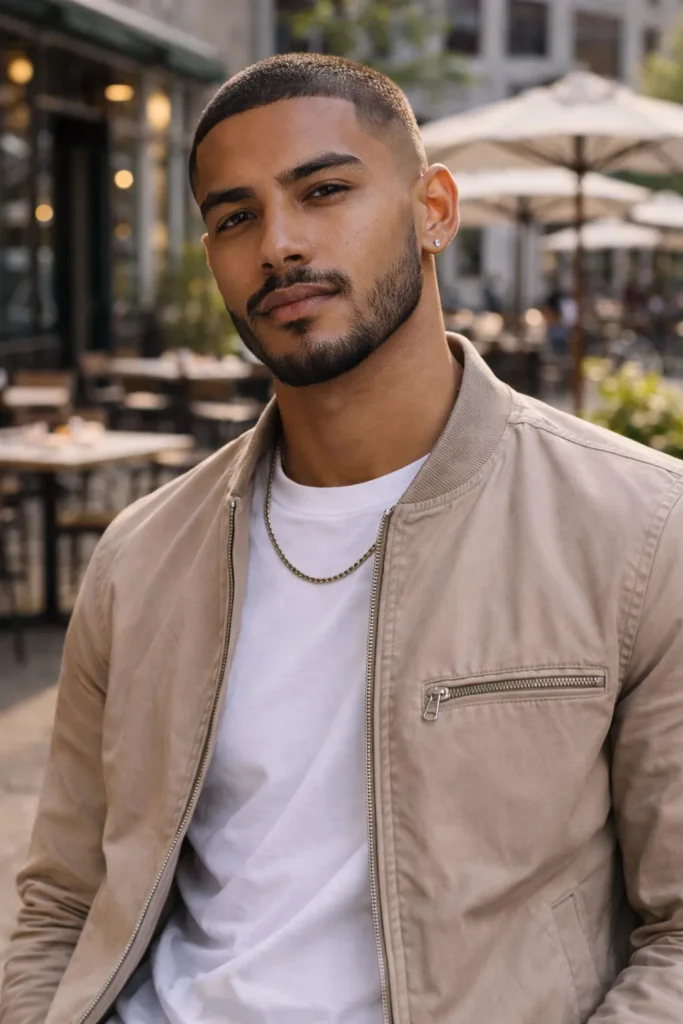 Buzz Cut with Beard Fade