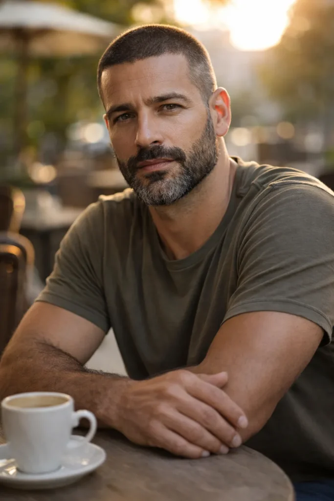 Buzz Cut with Heavy Stubble