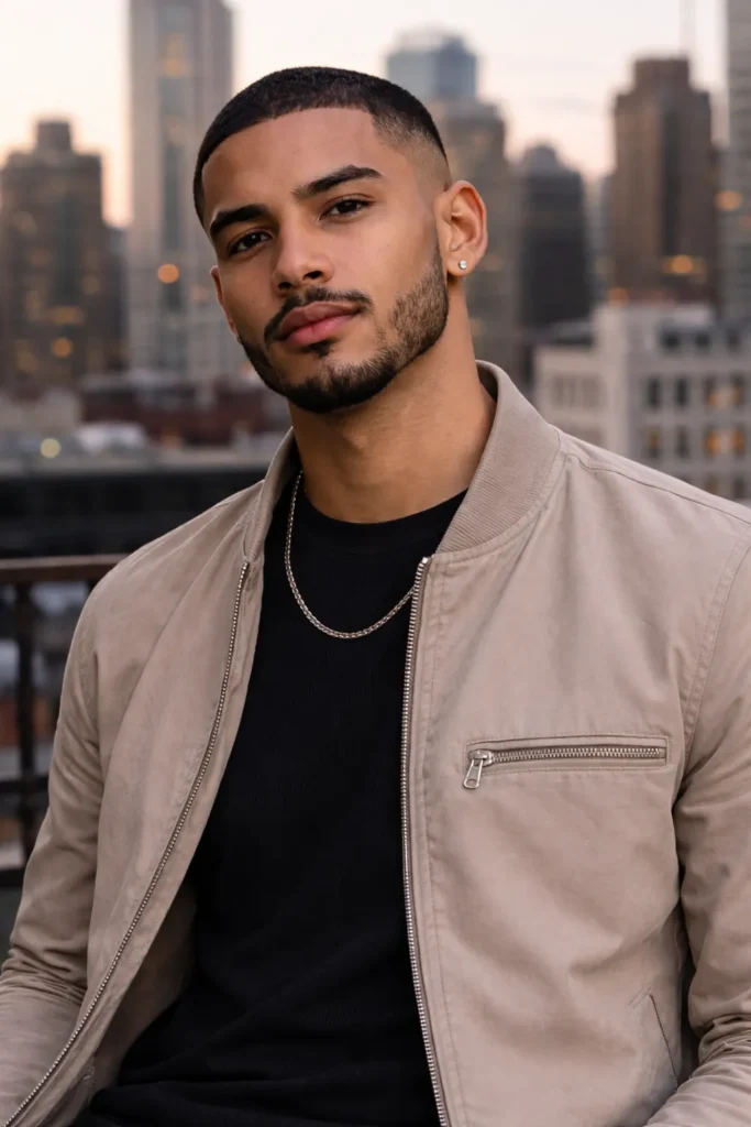 Buzz Cut with Sculpted Beard