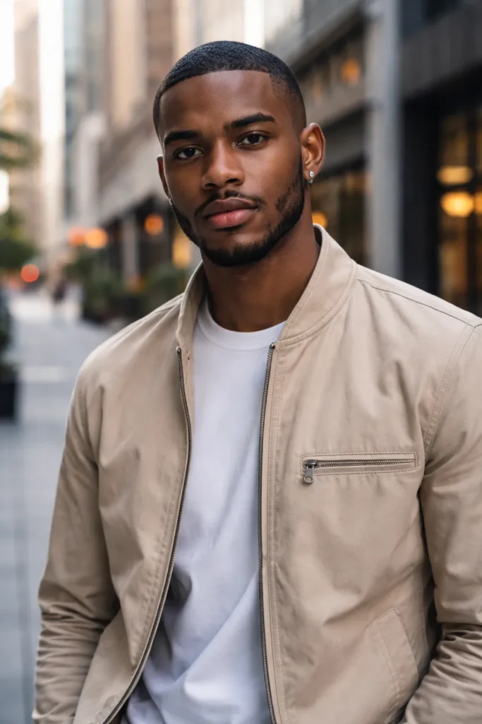 Buzz Cut with Short Boxed Beard