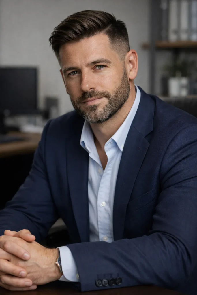  Clean Comb Over Skin Fade Undercut