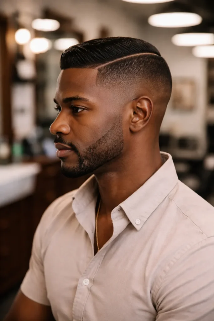 Clean Fade Comb Over