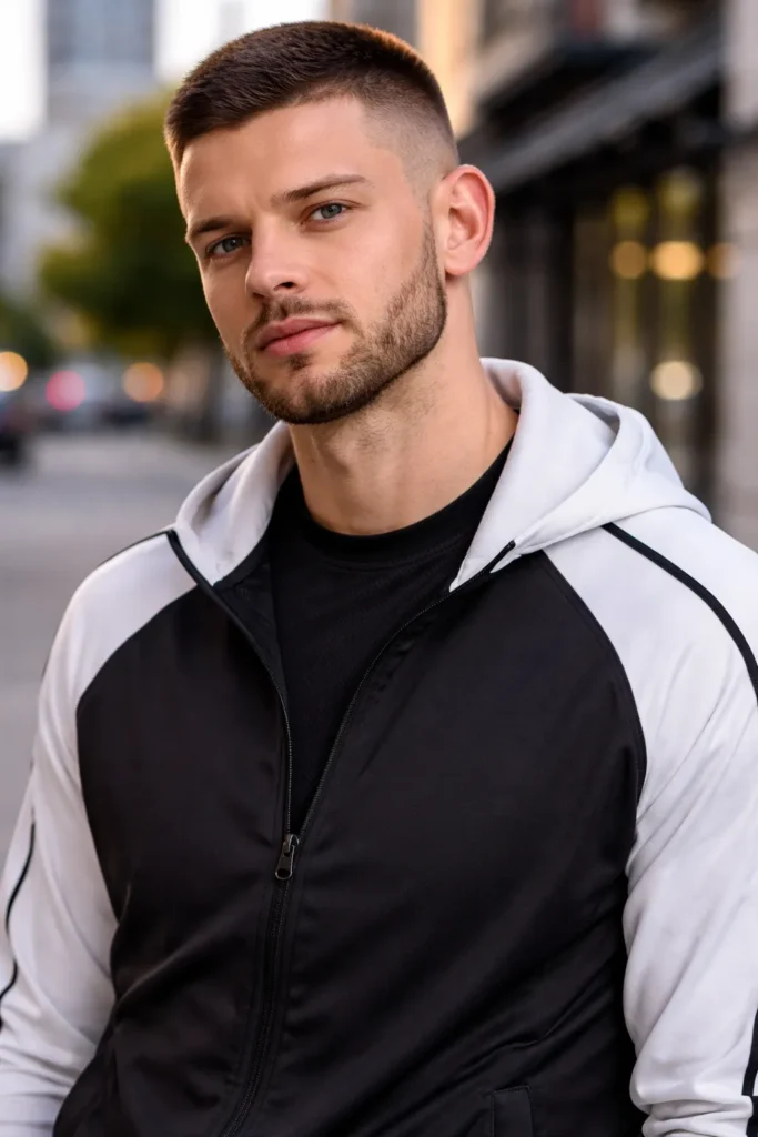 Crew Cut + Clean Beard Line