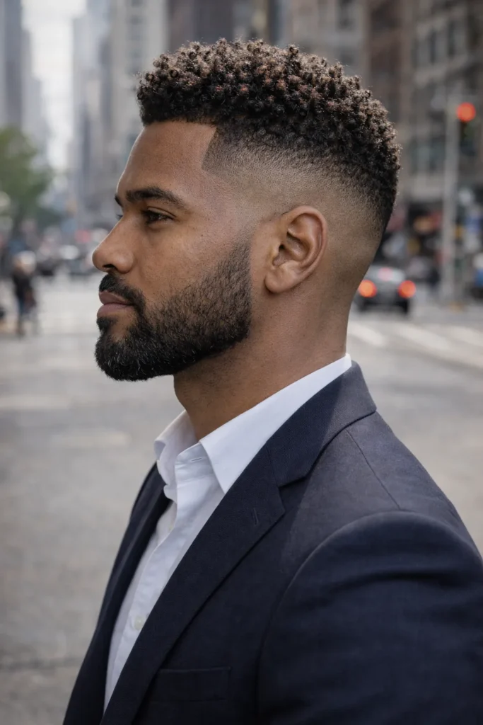 Curly Skin Fade Undercut