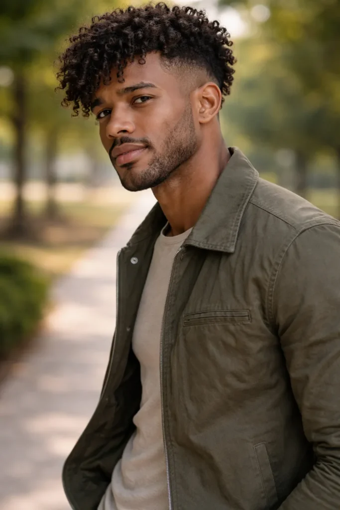 Curly Undercut with Romantic Length