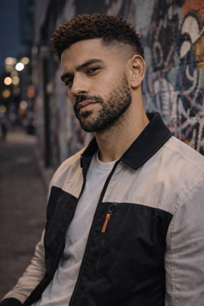 Disconnected Beard Fade with Sharp Blend