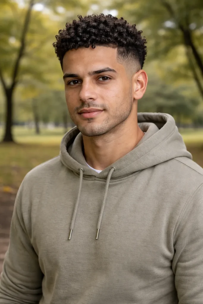 Dominican Temple Fade Curls