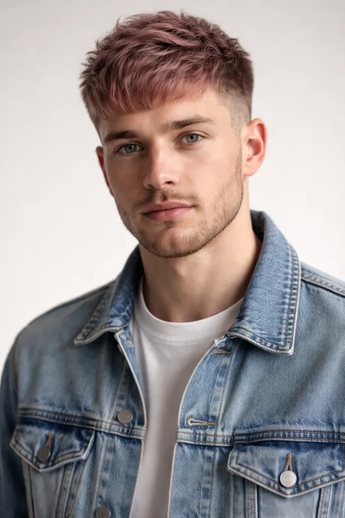 Dusty Rose Textured Crop