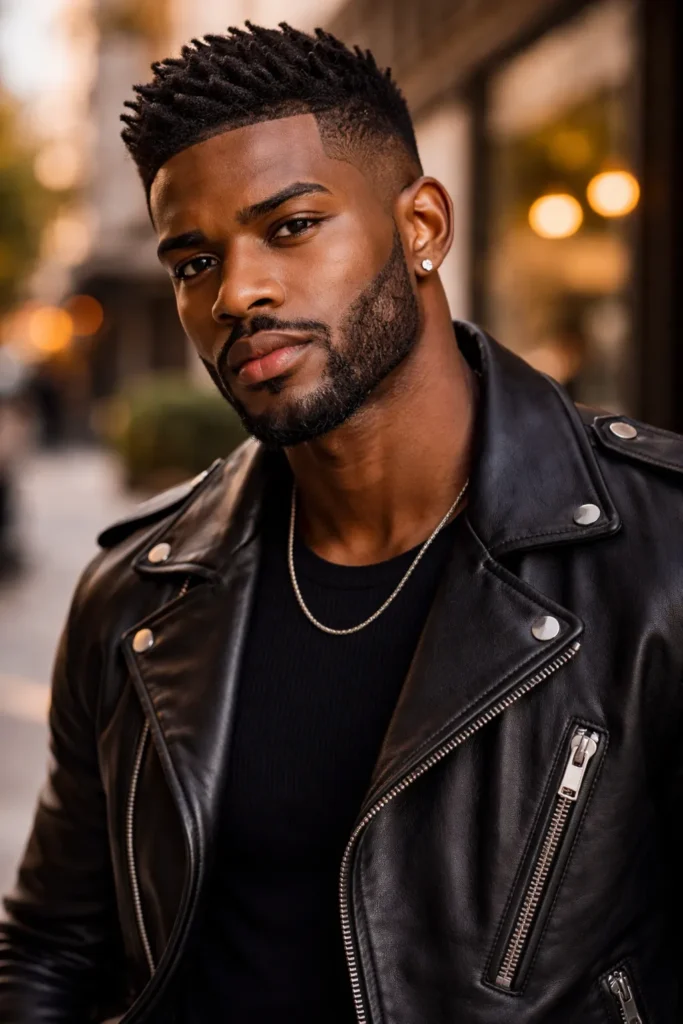 Faux Hawk Fade + Contoured Beard