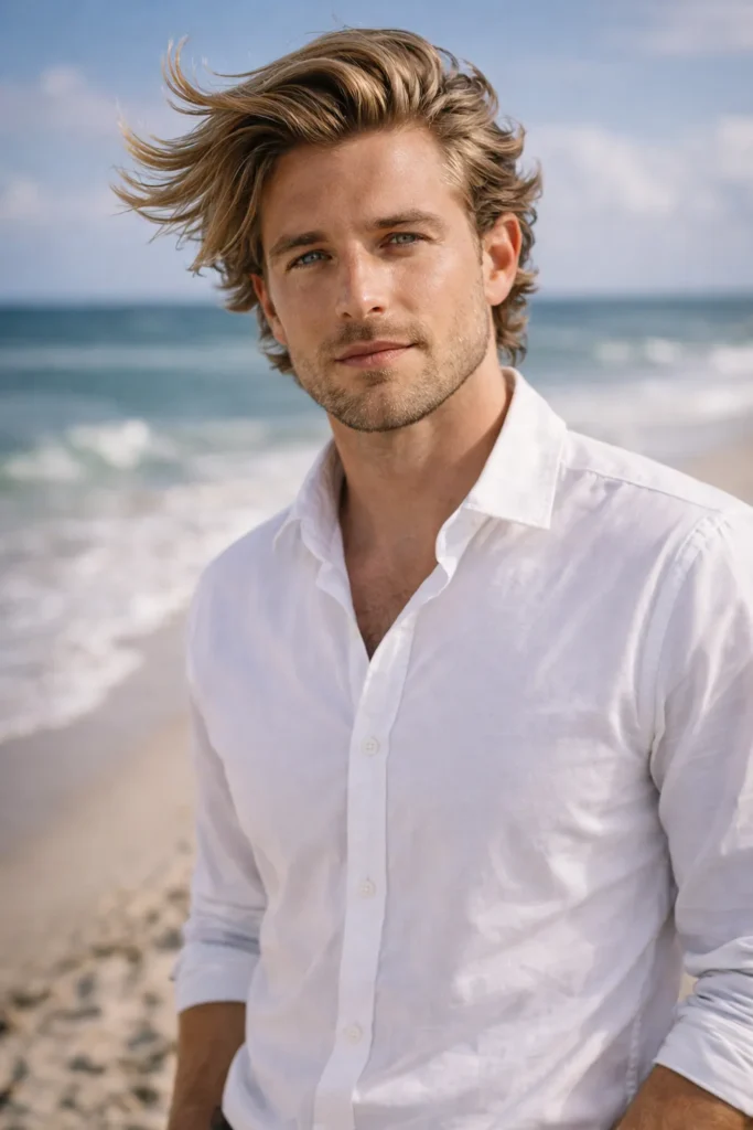 Flow Hair with Tapered Nape