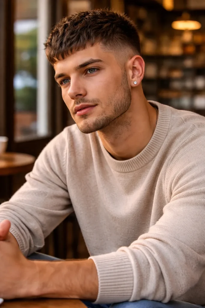 French Crop Fade with Modern Texture