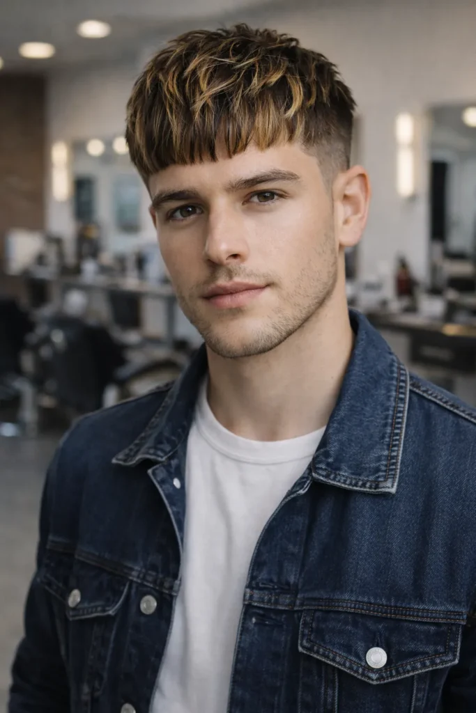 Honey Blonde Textured French Crop