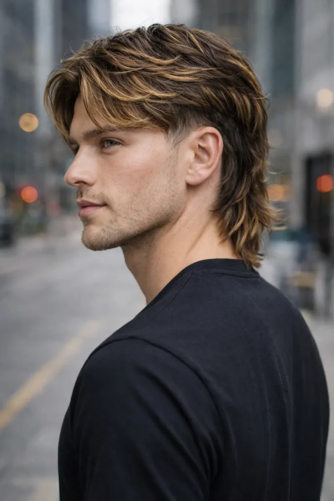 Honey Toned Modern Mullet