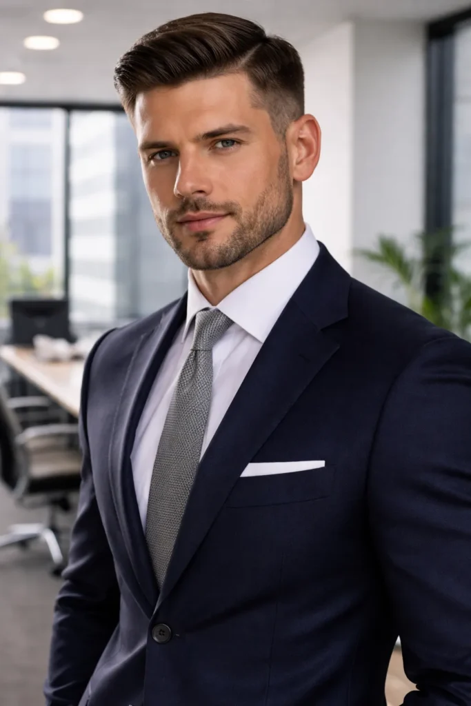 Ivy League Cut + Professional Beard