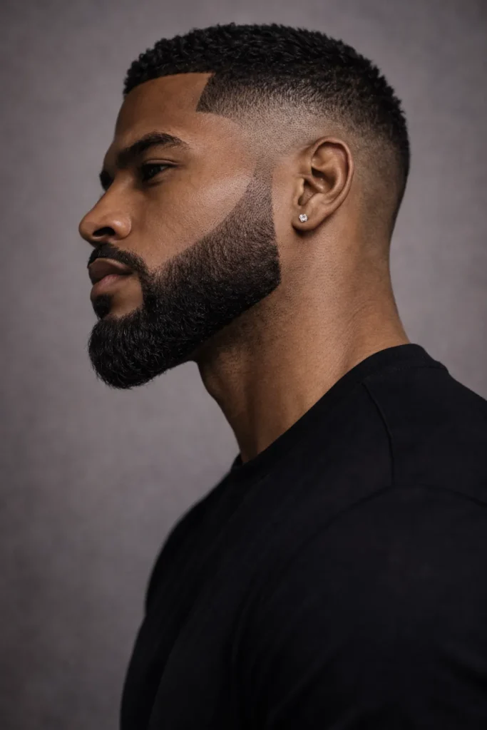 Layered Jawline Beard