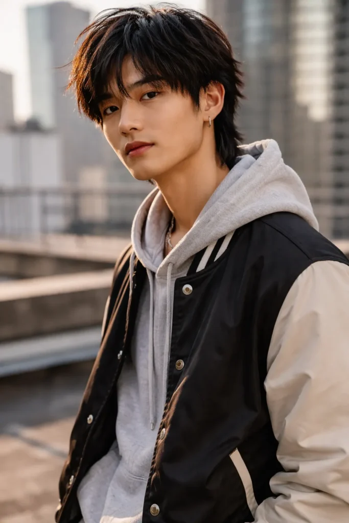 Layered Wolf Cut (Soft Men’s Version)