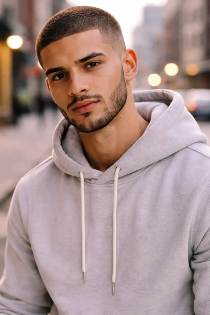 Light Brown Buzz Cut