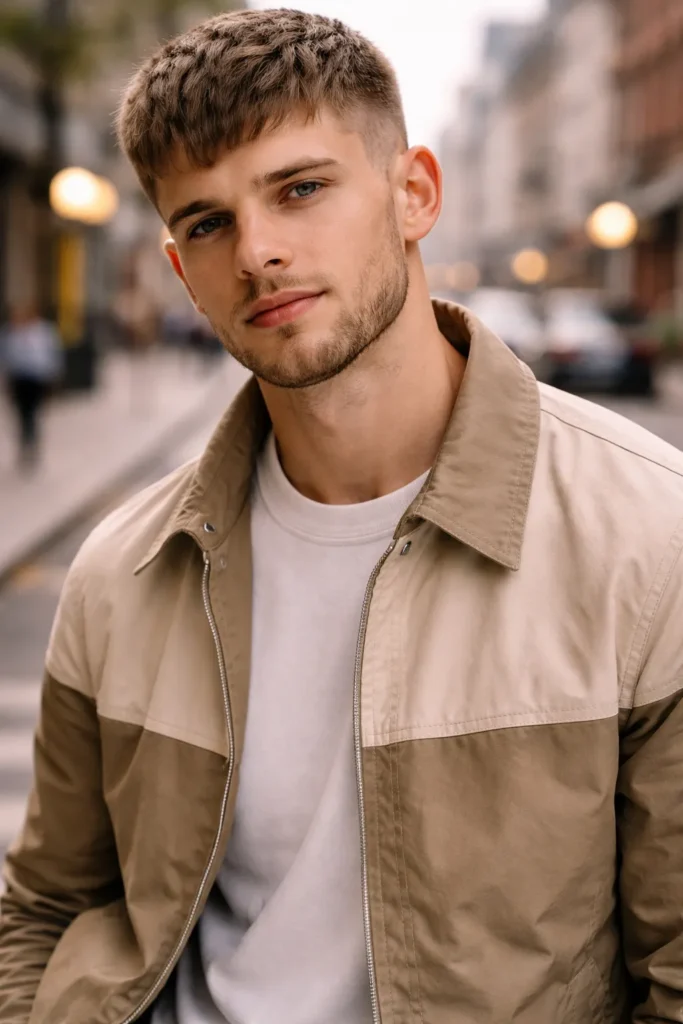 Light Brown Caesar Cut