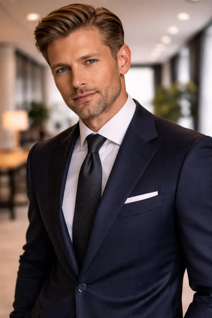 Light Brown Comb Over