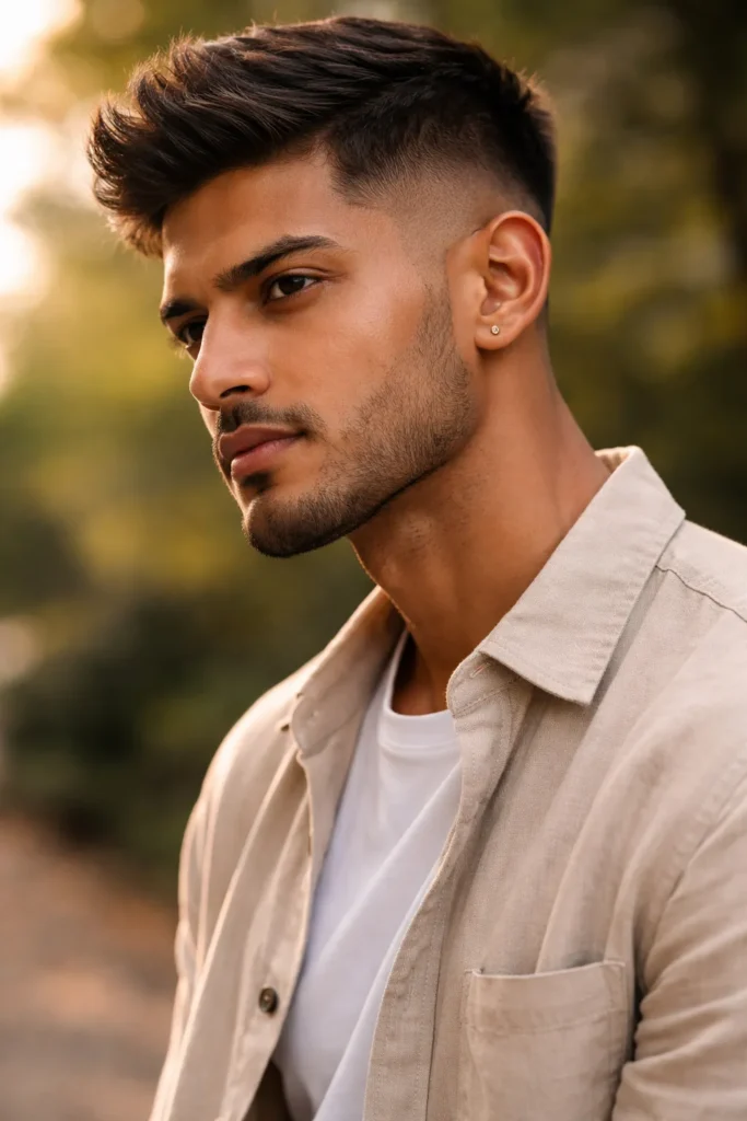 Light Brown Mid Fade