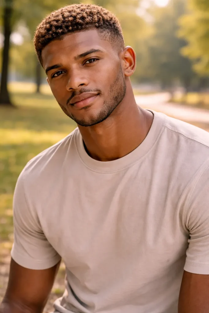 Light Brown Short Curls