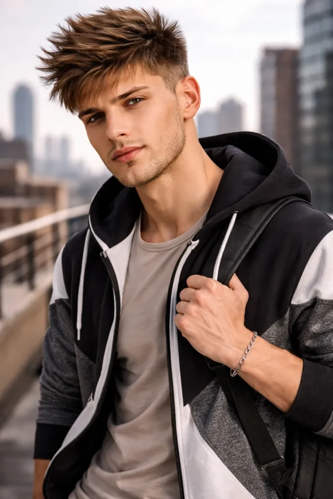 Light Brown Spiky Hair