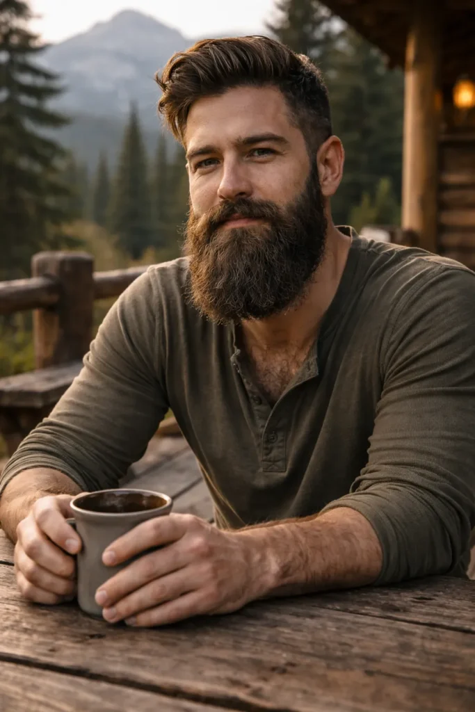 Long Beard with Natural Mustache