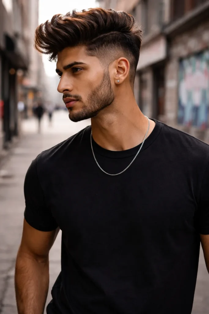 Low Fade Sharp Quiff