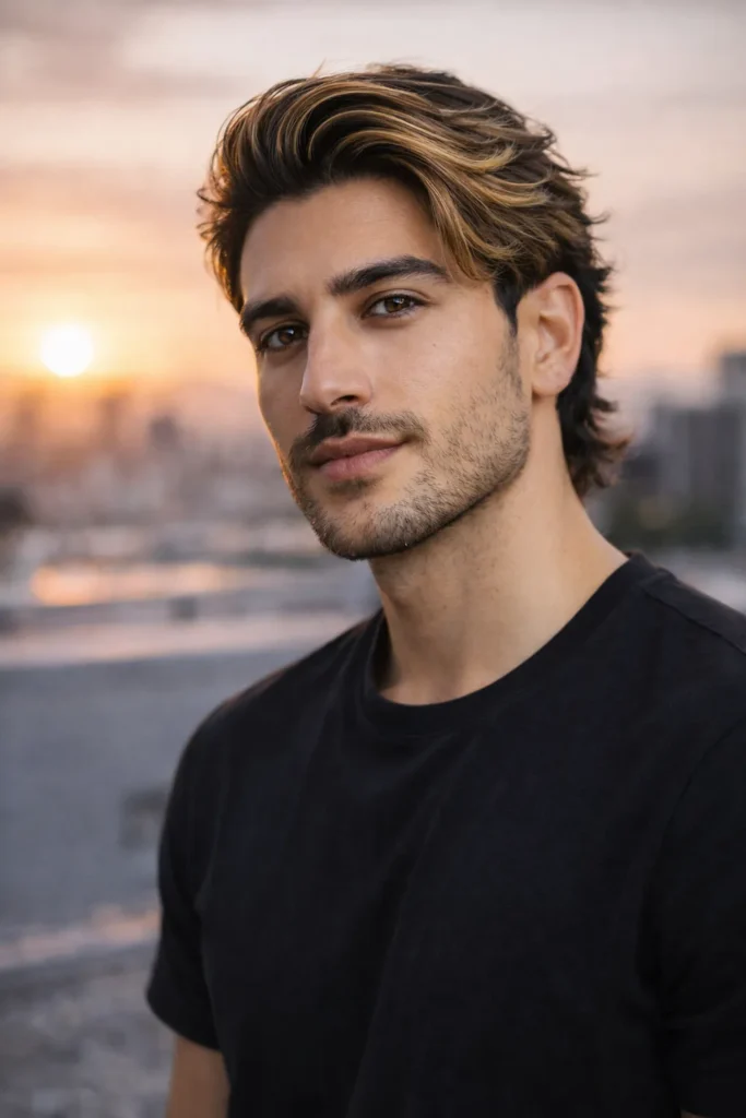 Medium Side Flow with Honey Blonde Blend